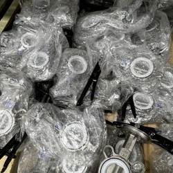 PN16 DN125 Zawór Motylkowy, korpus i tarcza wykonane ze stali nierdzewnej AISI 304, gniazdo PTFE