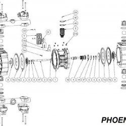 Pierścień blokujący jednostki centralnej, STEEL, PHOENIX P65, P100, P101, P160, P250