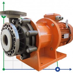 ADM 100.3 PVDF/30HP/2800RPM FLANGE pompa ze sprzęgłem magnetycznym