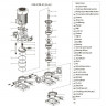 CDLF 1-130, AISI 304 pompa wielostopniowa do mycia CIP