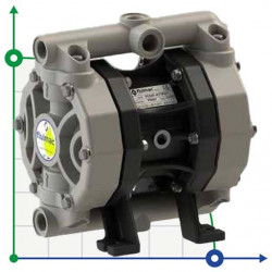 Pneumatyczna pompa membranowa PHOENIX P55 PP HYTREL+PTFE, 55 l/hv do koagulantu