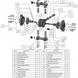 RUBY 040P-P-TPT-F  pompa membranowa pneumatyczny