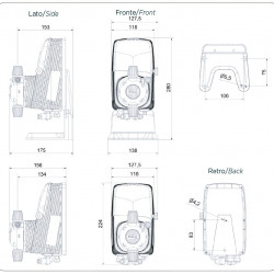 Pompa dozująca podchloryn PDE HC151+ CL(J) M80 240V PVDF-CE-VT, 4-20 l/h, 20-1 bar
