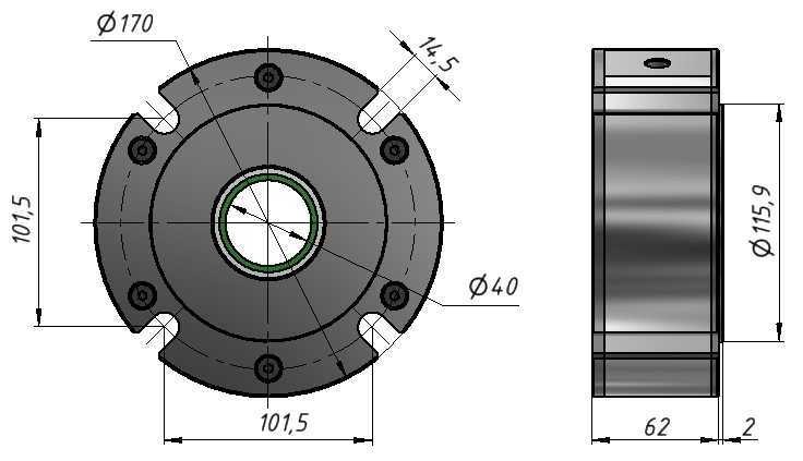 PALM 40-S-E Uszczelnienie wału mieszadła