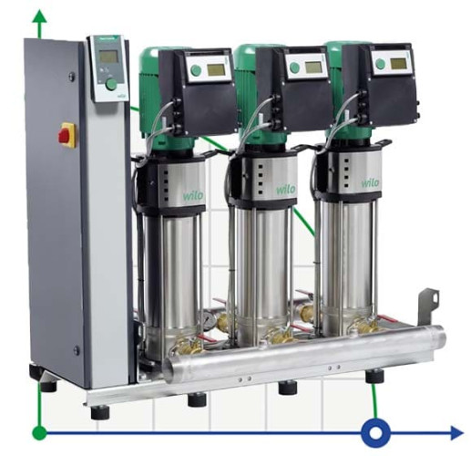 Stacja podnoszenia ciśnienia Wilo-SiBoost Smart 4 Helix VE1603/3kW
