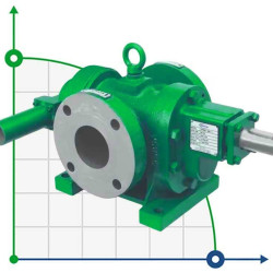 Pompa zębata JKRN 250 2 1/2 cala, 20 m3/h, CI wykonana z żeliwa