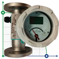 DN40 Przepływomierz ze stali nierdzewnej rotametr LZ PN40 (mieszanina alkoholi), 1600...16000 l/h, 4-20mA, Ex