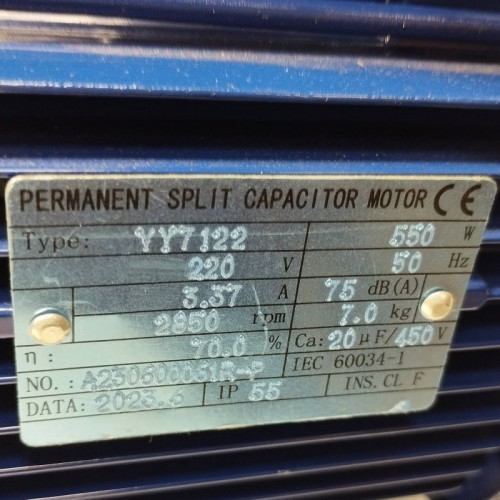 Pompa odśrodkowa do wody BB250/055D, AISI304, 220V/50Hz, 2900