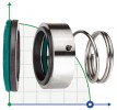 Uszczelnienie mechaniczne do pomp R-M3N 30, SIC/SIC, VITON, 304, G6
