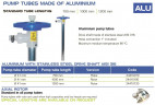 Część pompy (rura) pompy beczkowej FLUIMAC NETTUNE z ALU (wał AISI 316), 1200 mm, Ø41 mm