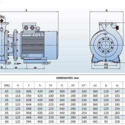 Pompa odśrodkowa monoblokowa BST4 80-200/3, 1500