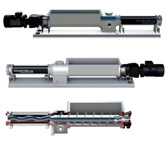 Pompa śrubowa do ścieków Nova Rotors DHS-T, D020, 05K2, 2.5m3/h, 120m, 1400rpm