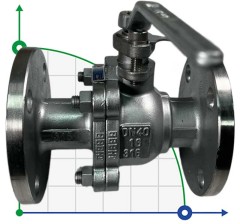 PN16 DN40 Zawór kulowy ze stali nierdzewnej AISI 316, gniazdo PTFE
