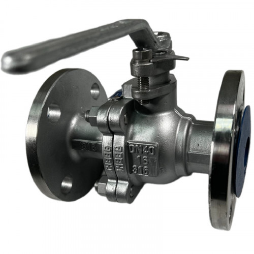 PN16 DN40 Zawór kulowy ze stali nierdzewnej AISI 316, gniazdo PTFE