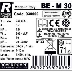 BE-M 30 pompa do przetłaczania wody, wina, mleka, octu