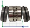 Podwójne uszczelnienie mechaniczne R-M010D 48, CAR/SIC/CAR/SIC, EPDM, 304
