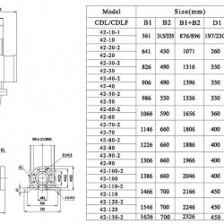 Pompa wielostopniowa CDLF 42-50-2, AISI 304
