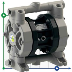Pneumatyczna pompa membranowa PHOENIX P55 PP SANTOPRENE+PTFE, 55 l/min do koagulantu