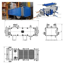 Składany szerokokanałowy przeciwprądowy wymiennik ciepła TRSHP 1035-96/1,5