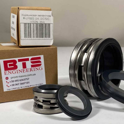 Uszczelnienie mechaniczne R-2100S 10, CAR/SIC, EPDM, 304