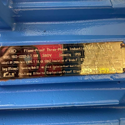 Vertikale Edelstahlpumpe IHG 80-160/2-304, 50/32, 7,5 kW, 2900 U/min, 380 V, Ex