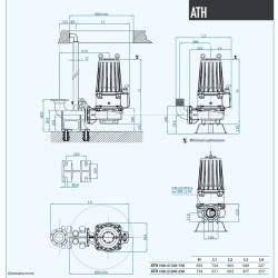Pompa głębinowa ATH-EX 100-2/250 Dreno z dwukanałowym Kołem odśrodkowym