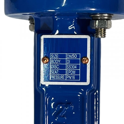 PN16 DN50 Zasuwa motylkowa, korpus żeliwny, tarcza AISI 304, gniazdo EPDM