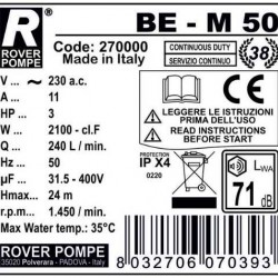 BE-M 50 pompa do płynnych detergentów, oleju napędowego