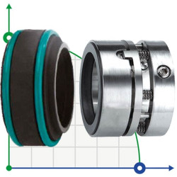 Uszczelnienie pompy R-960 33, SIC/SIC, VITON, 304, T30LE