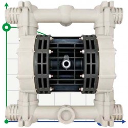 Pneumatyczna pompa membranowa DEBEM BOXER 251 PP+PTFE IB251-P-HTTPT