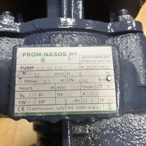 IRG BGL 65-125 (12,5/5), 0,55kW, 1450 odśrodkowa pompa pionowa