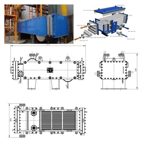 Składany szerokokanałowy przeciwprądowy wymiennik ciepła TRSHP 35-10/1,5