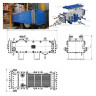Składany szerokokanałowy przeciwprądowy wymiennik ciepła TRSHP 35-10/1,5