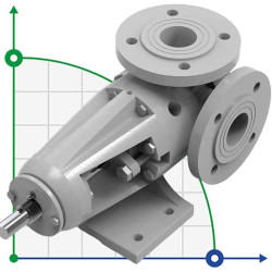 Kupar KIPK 1 1/2 cala-C, AISI 316, 0,4-4 m3/h pompa zębata do lepkich chemikaliów