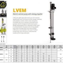 Veneroni LVEM 12, 15 kW, 2,5m, 252 m3/h elektryczna pompa pionowa ze śmigłem mieszającym
