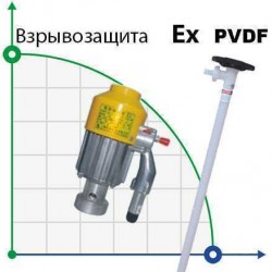 Pompa beczkowa BTS-HD-EX2-V + PVDF-1000mm