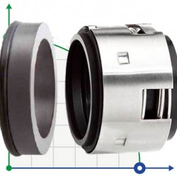 Uszczelnienie mechaniczne R-502B 58, SIC/SIC, VITON, 304