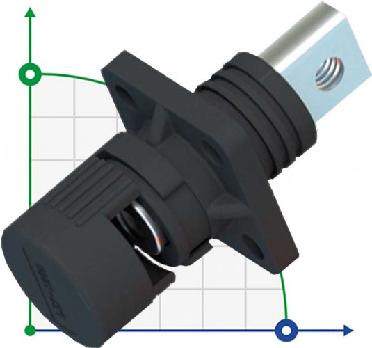 CN06-LSP120A-03-M, 120A, 1000V DC Złącze śrubowe z otworem gwintowanym, czarne