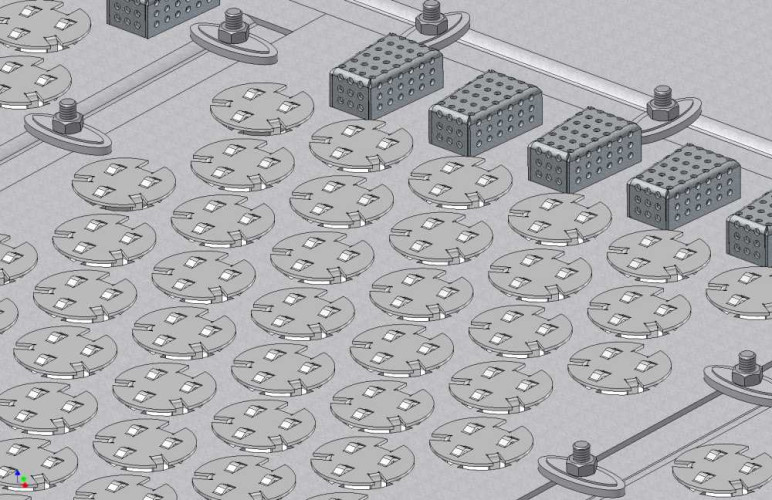 Płyta zaworowa AISI 304,800 mm z promotorami do dystrybucji przepływu