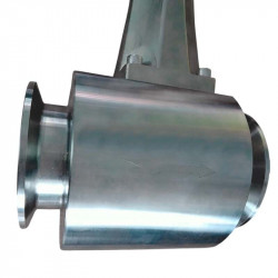 DN80 Wirnikowy przepływomierz (stal nierdzewna) KLUGB-DN80/PN16 AISI 316 107–1650 kg/h 1,6 MPa 121–143°C, 4–20 mA+RS485 sanitarne połączenie typu clam