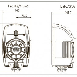 Pompa dozująca odczynniki PDE HC999 J-4D 25-2,5/42-1 230V PVC-GL-VT