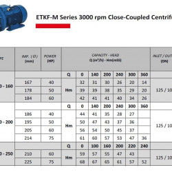 Pompa susząca monoblokowa ETKF-M 100-160, 30 kW, 3000