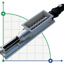 Pompa śrubowa do pompowania kiszonki Nova Rotors JHS-T, D020, 05K2, 2.5m3/h, 120m, 1400rpm