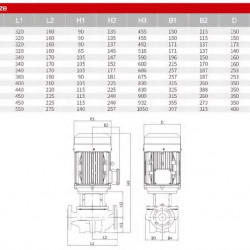 Pionowa pompa wysokotemperaturowa AGD-30 -30°C+200°C