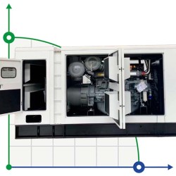 Przemysłowy generator diesla XHYP-800GF z ATS, silnik Perkins 1000kVA, 800kW, 380V/50HZ typ zamknięty