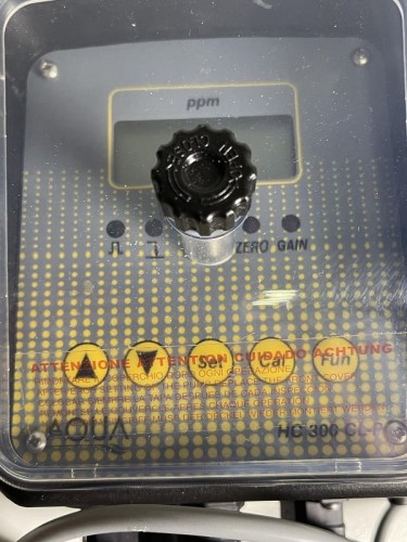Panel systemowy Z On / Off lub proporcjonalną dawką chloru od 0-5.00 ppm. A-CHLORO HC300 CL-P