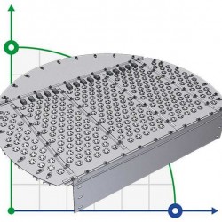 Płyta zaworowa EDV ADV® 1000 mm dla kolumn rektyfikacyjnych, destylacyjnych i oczyszczających