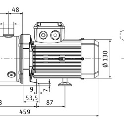 Pompa wielostopniowa do zaopatrzenia w wodę MEDANA CH1-L.604-1/E/E/10T 