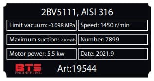 Pompa próżniowa 2BV5111 (AISI 316)