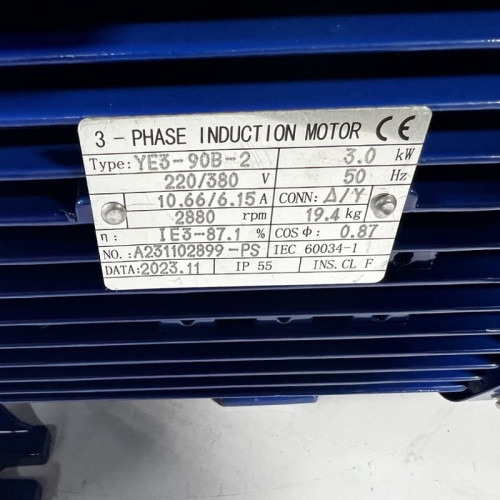 Pompa odśrodkowa BB500/300, AISI304, 380V/50Hz, 2900